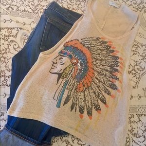 Indian headdress tank