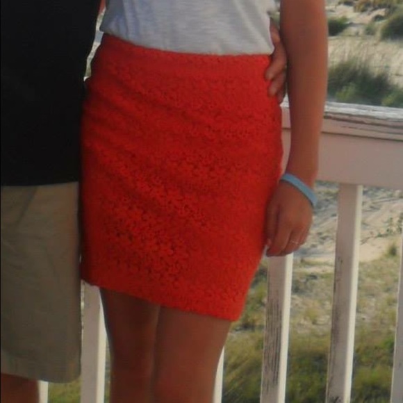 Orange skirt