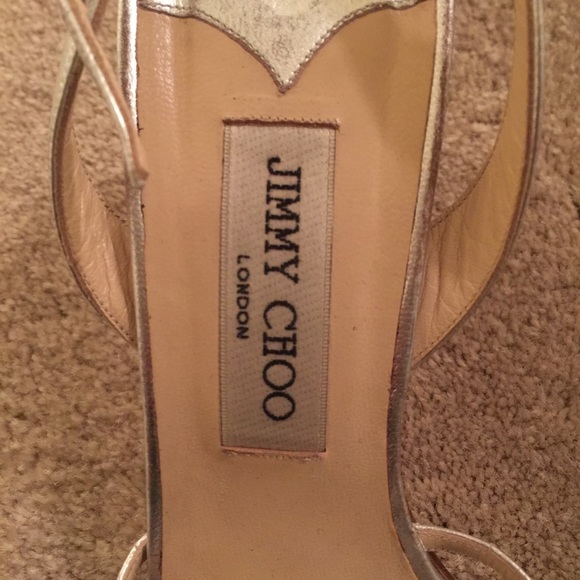 Authentic Jimmy Choo metallic sandals. - Picture 2 of 4