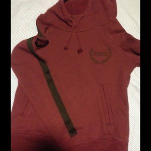 Maroon & black PINK hoodie