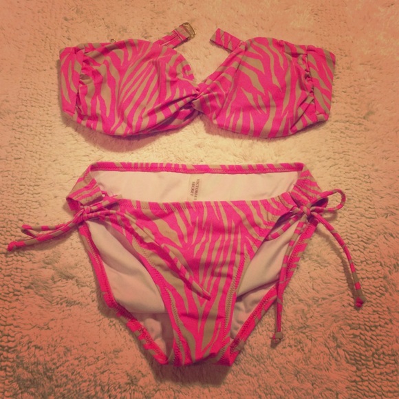 VS swim suit- Pink bandeau and bottoms