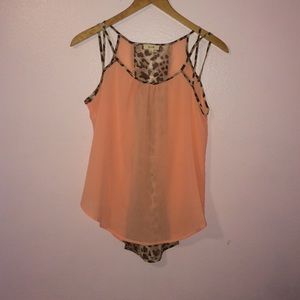 Cheetah Chiffon Flowy Top