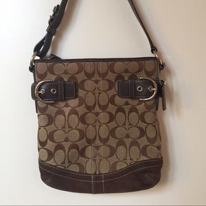 Brown Coach Shoulder Bag