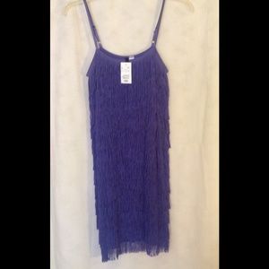 H&M Purple Fringe Party Dress