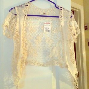 Lace cardigan.