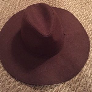 Brown Wide Brim Hat