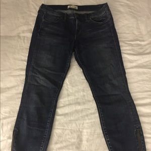 Madewell zipper ankle jean
