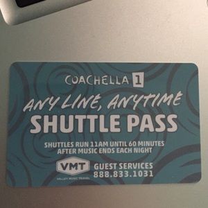 COACHELLA W1 SHUTTLE PASS