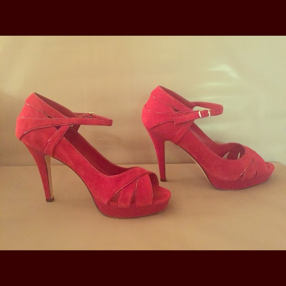 White House Black Market Open Toe Strappy Heels