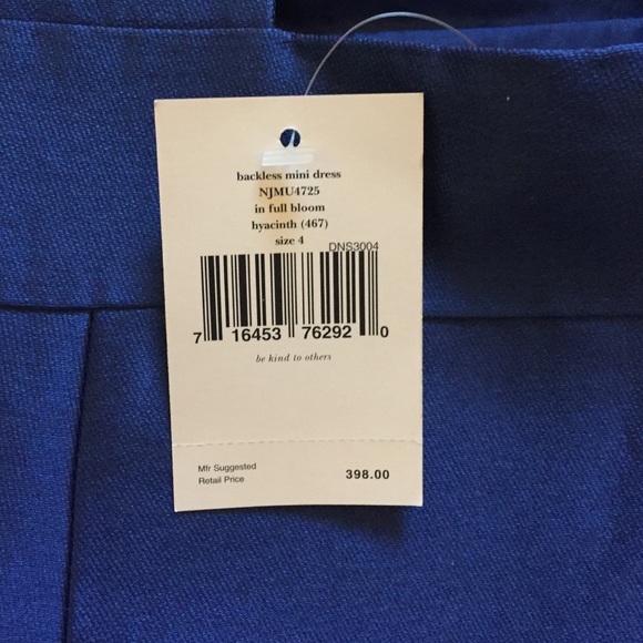 NWT Kate Spade backless mini dress - Picture 3 of 3