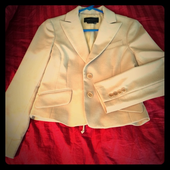 BCBG Tan Fitted Blazer