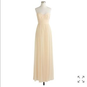 J Crew Marbella Silk Chiffon Bridesmaid Gown