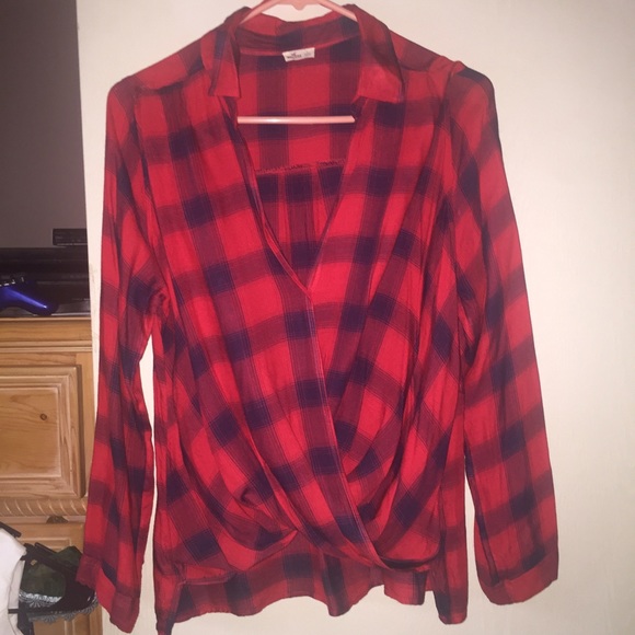 Plaid Hollister Blouse