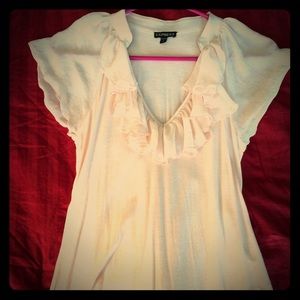 Pale Pink Express stretch cotton shirt