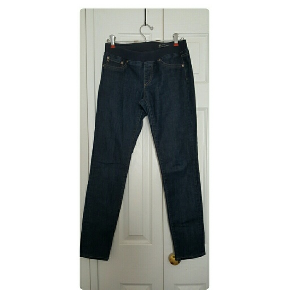 AG skinny jeans with elastic waist