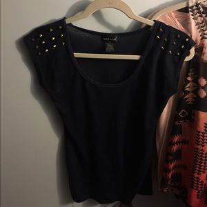 Wet Seal spike tee