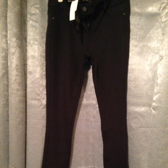 NWT Mavi poly skinny black pant sz 28