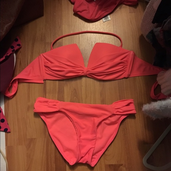 Coral bikini