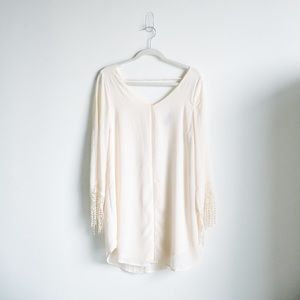 Cream mini dress