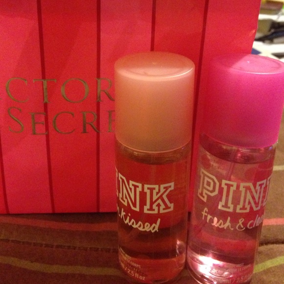 Pink body mist