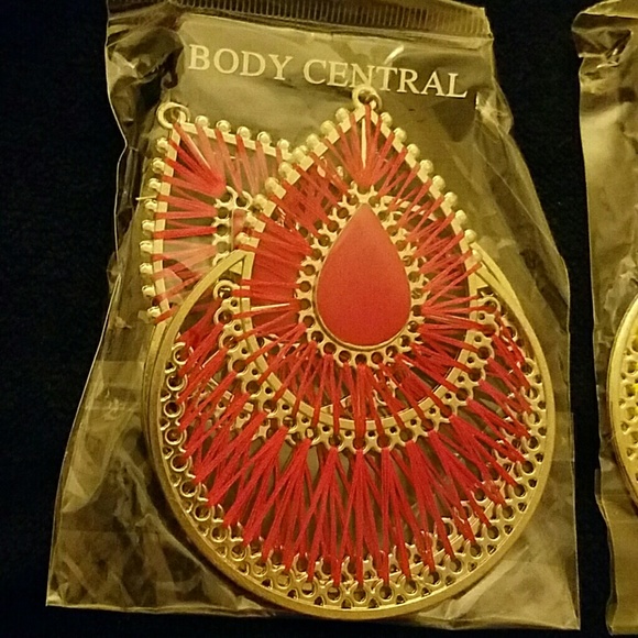Large thread earrings - Picture 2 of 4