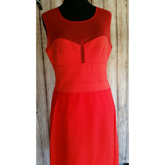 Red BCBG dress