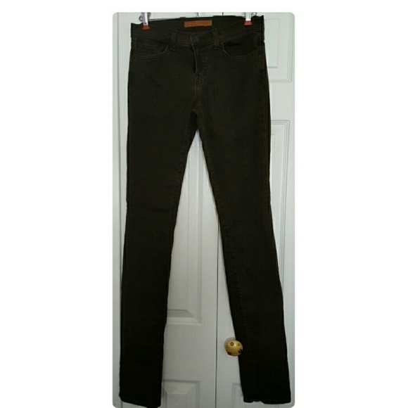 Practically brand new brown skinny jeans