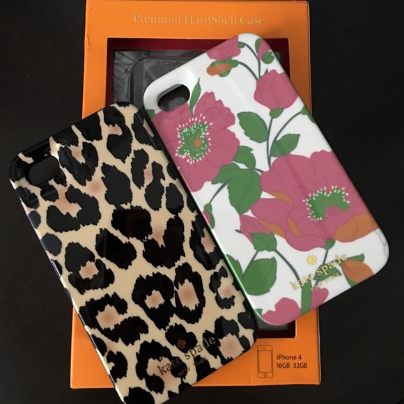Kate spade iPhone 4s cases- leopard and poppies
