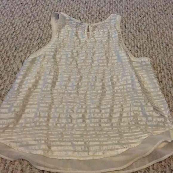 Off white beaded tank