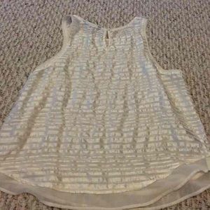 Off white beaded tank