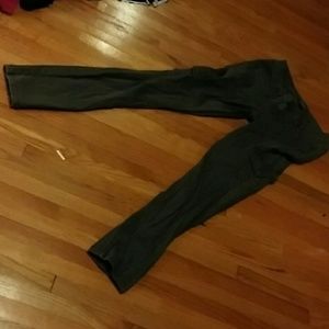Olive skinny stretchy pants