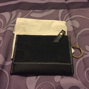 Coach wallet change purse keychain