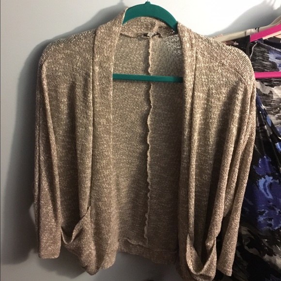 Tan cardigan