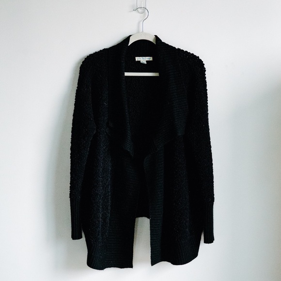 Slouchy black sweater