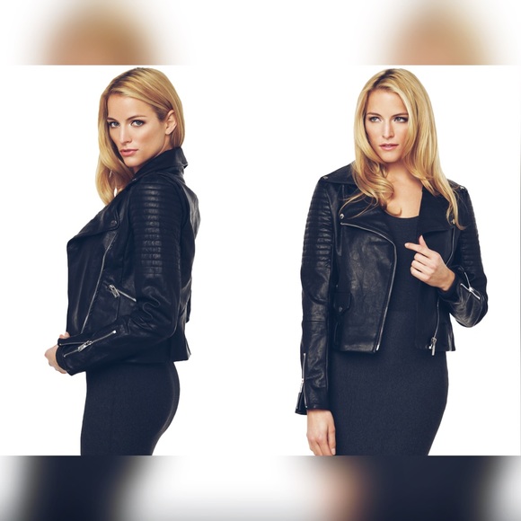 ‼️Final Sale‼️Vegan Leather Biker Moto Jacket