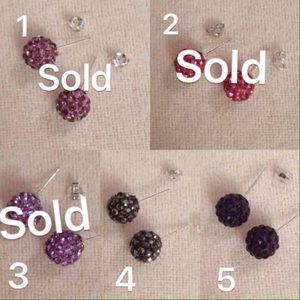 🎉Crystal sterling silver stud earring!