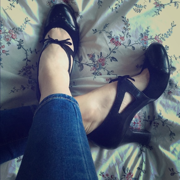 Black high heels