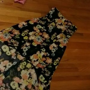 Floral high low dress