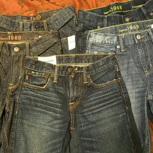 5 Pairs of Kids Gap 1969 & abercrombie jeans, sz12