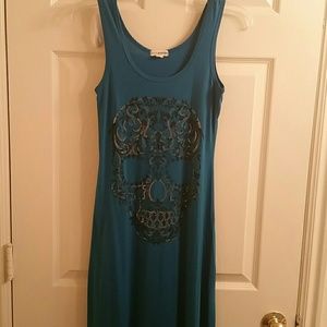 Turquiose maxi dress