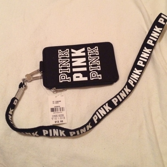 Pink ID and lanyard