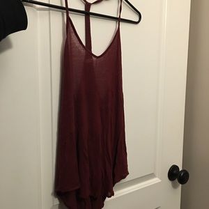 Maroon tank top