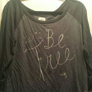 American Eagle Baseball style T Navy blue