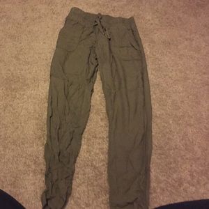 Army green joggers