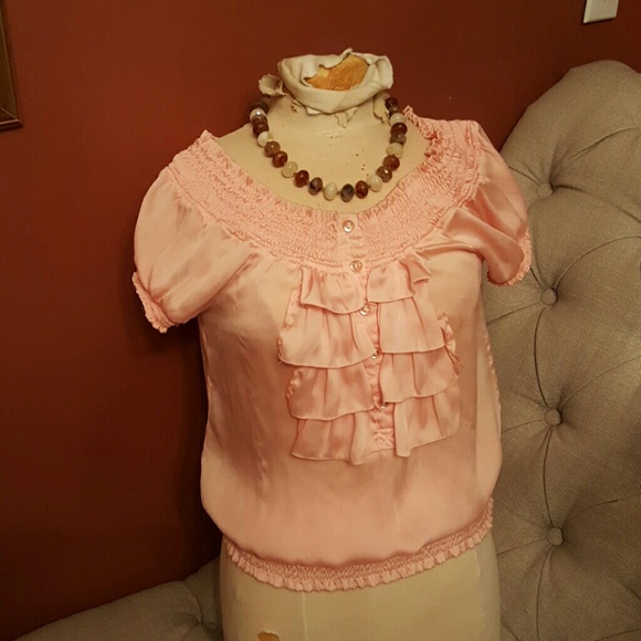 Beautiful peach blouse