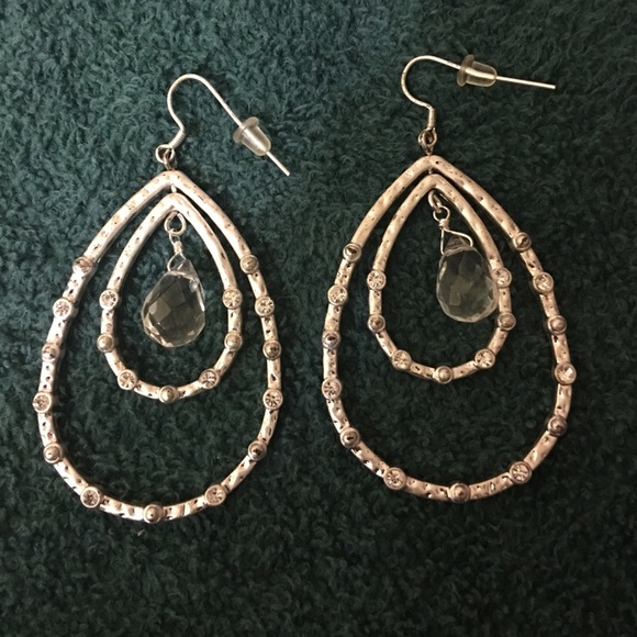 Park Lane silver hoops