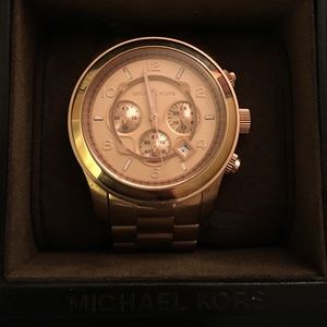 Michael Kors Rose Gold Large Faced Watch