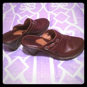 Brown born clogs