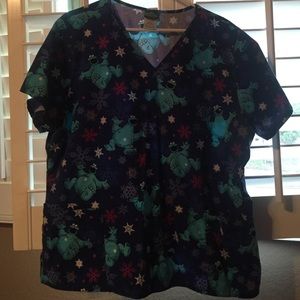Scrub star scrub top