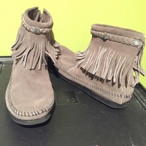 Minnetonka fringe booties